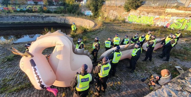 Nessie arrested: Glasgow police seize Loch Ness Monster at COP26